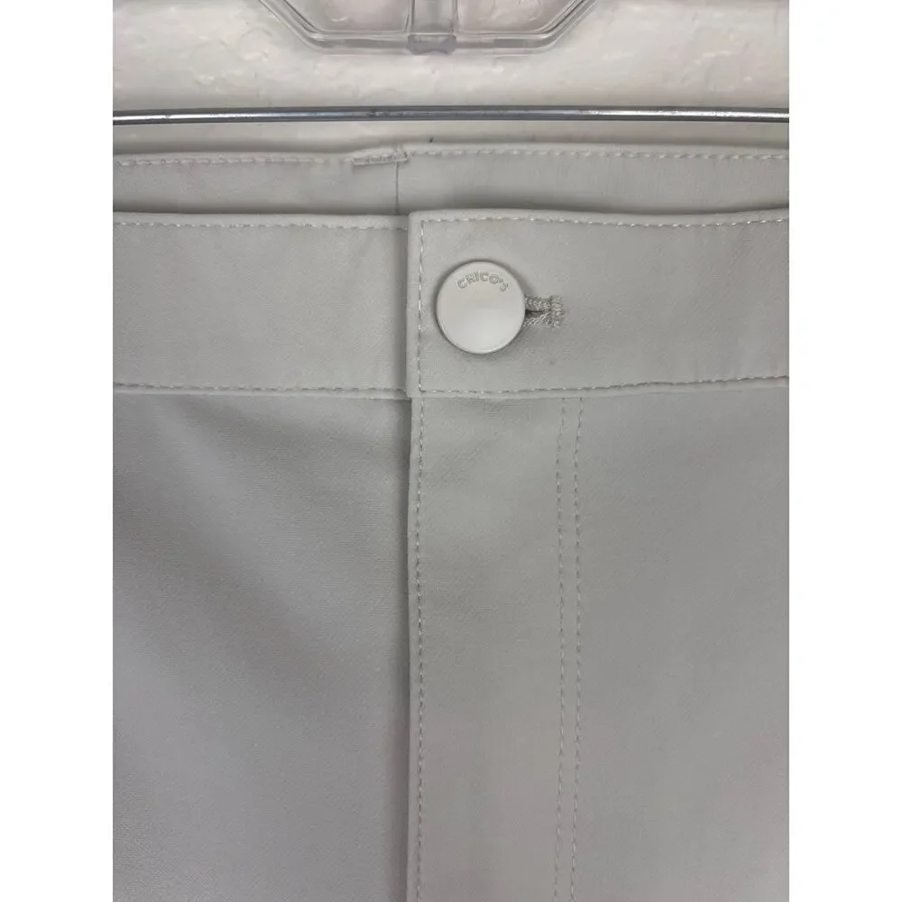 Chico’s Off White Dress Pants Trousers Straight Leg Size 14R